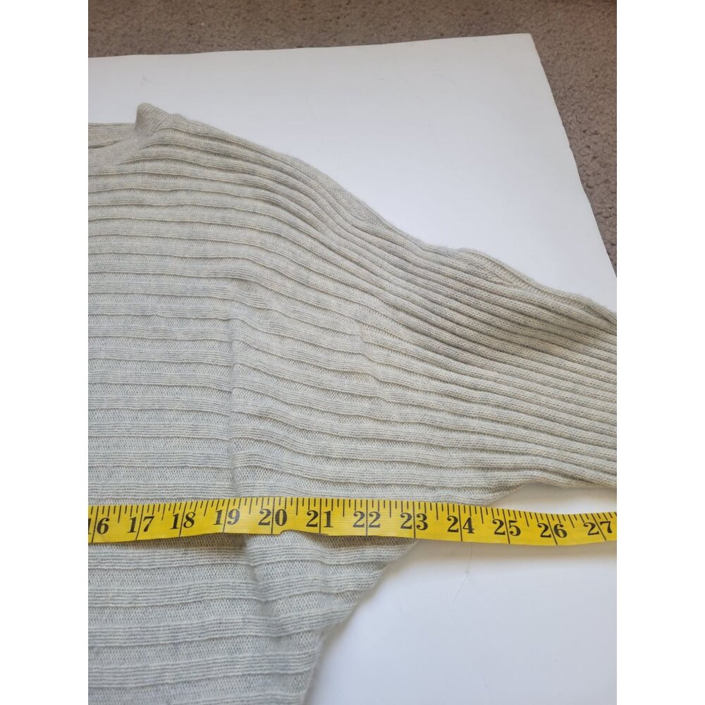 J Crew Ribbed Dolman Sleeve Wool/Cashmere Sweater Size M Old Money Preppy City - Picture 8 of 9